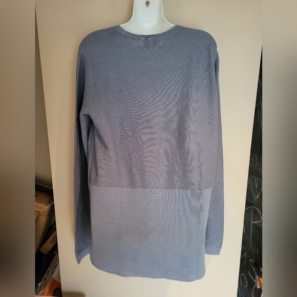 NEW   Kersh Textured Blue Ligh Knit Sweater, Size Small - Picture 3 of 5